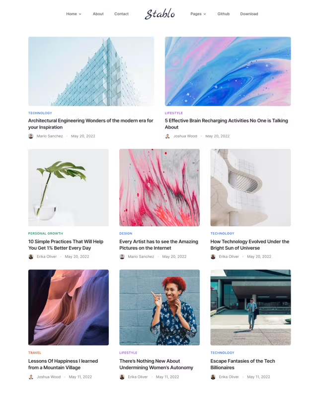 Stablo Template Stablo Template - Next.js Sanity Template