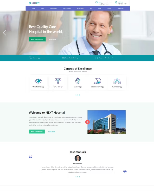 Medicity Template Medicity Template - Tailwind Eleventy Template